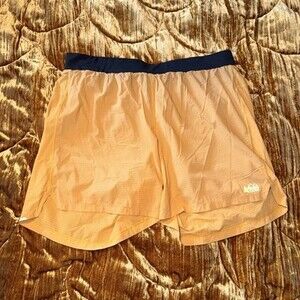 Orange REI Men’s Shorts Size Large Lined Running Hiking Gym Shorts